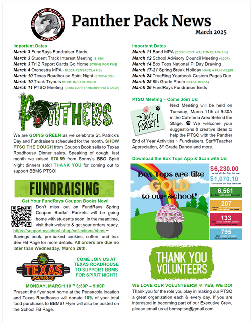 March Newsletter